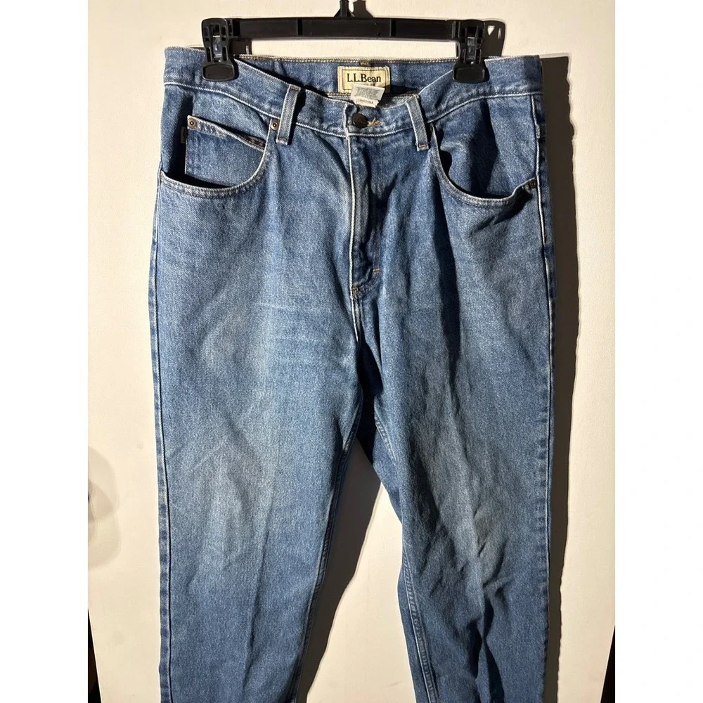 LL Bean Jeans 32x32 Classic Fit Denim Pants Blue Cotton Everyday Casual Straight